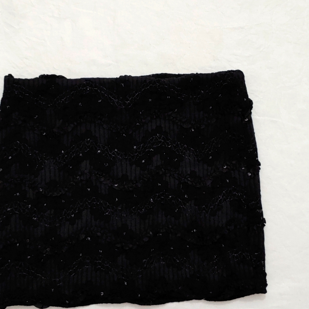 takara Black Lace Mini Skirt